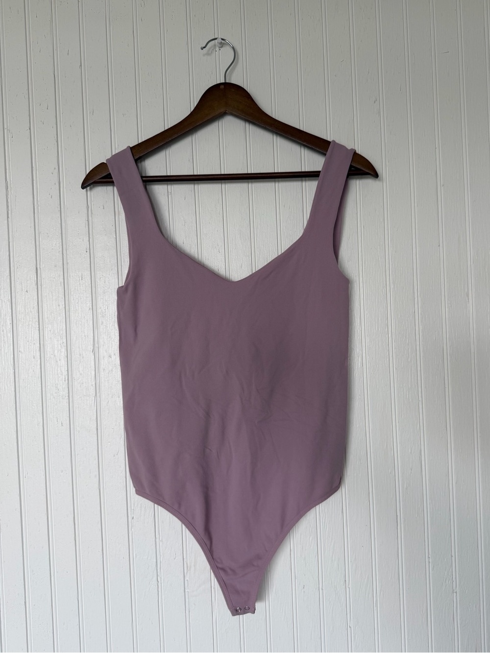 Free People Mauve Bodysuit - Dusty Lilac